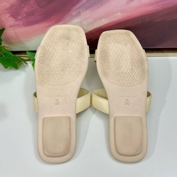 STUART WEITZMAN Ibiza twisted leather slides Size 6 - Picture 10 of 11